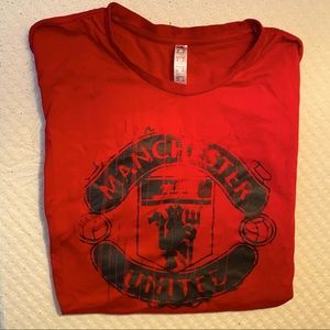 Oversized Manchester United Graphic T-Shirt